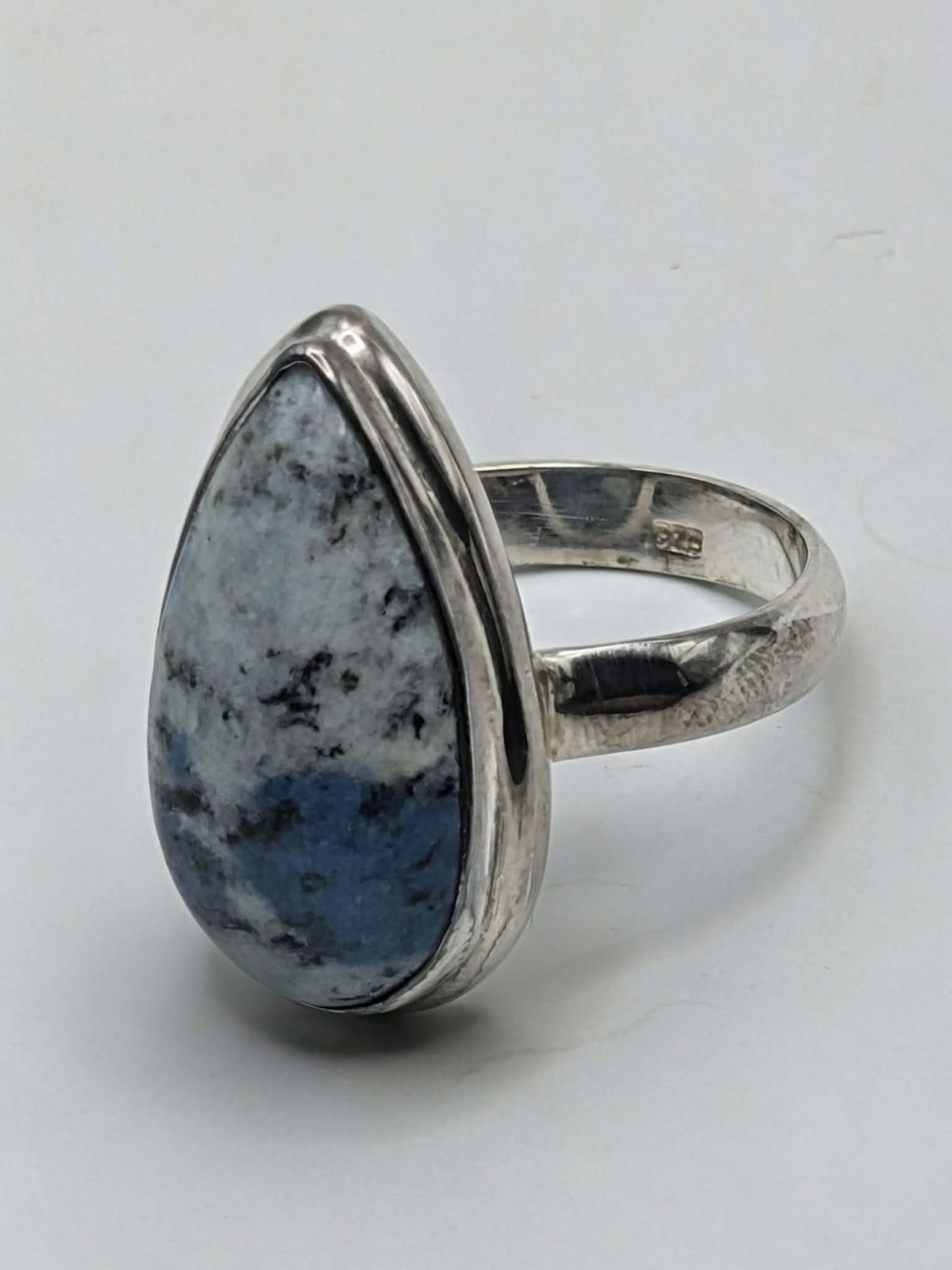 K2 Jasper Sterling Silver 925 Size 8 Ring Pear
