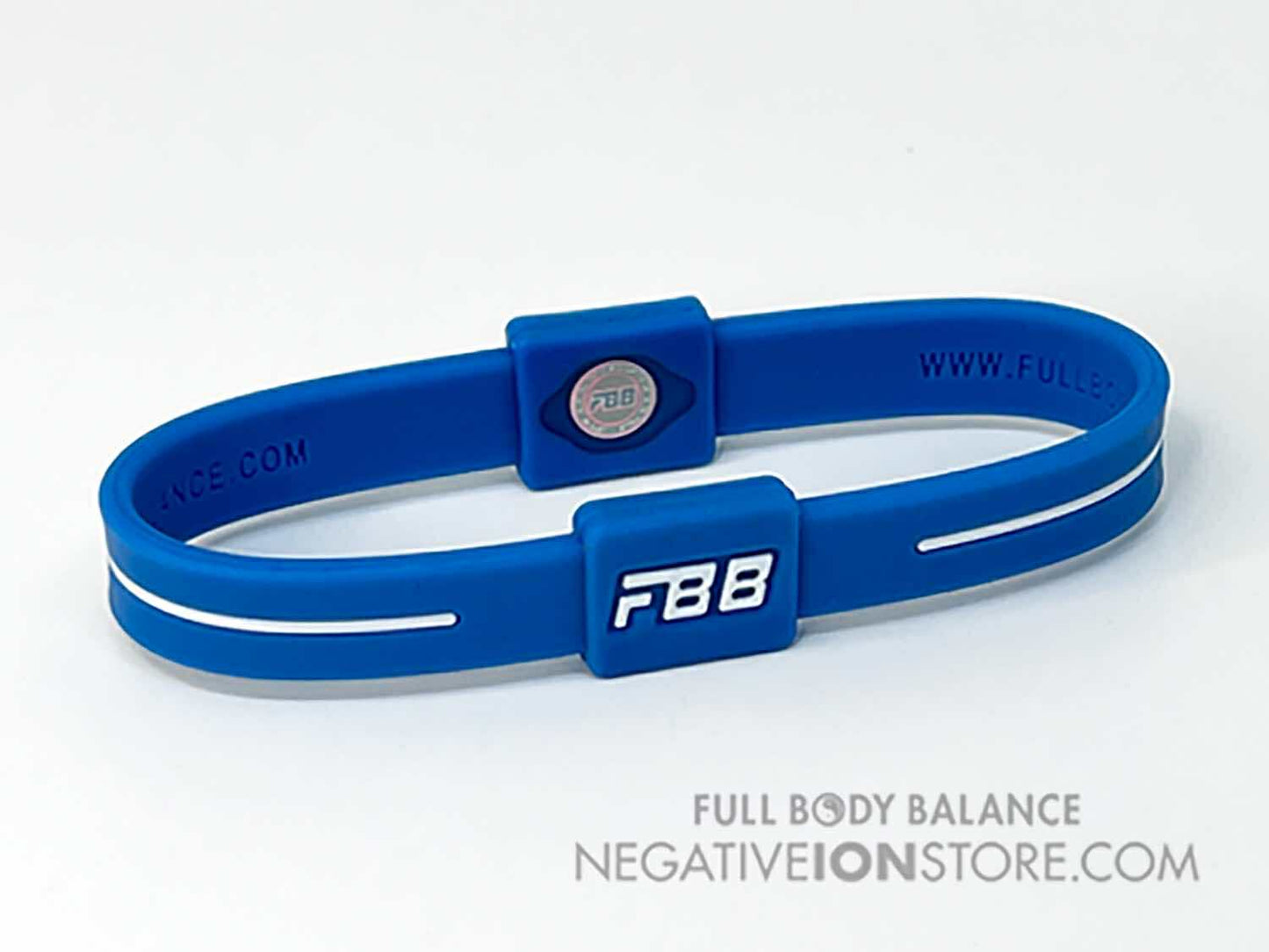 FBB Negative Ion Grouding Earthing Band Blue and White Extra Large