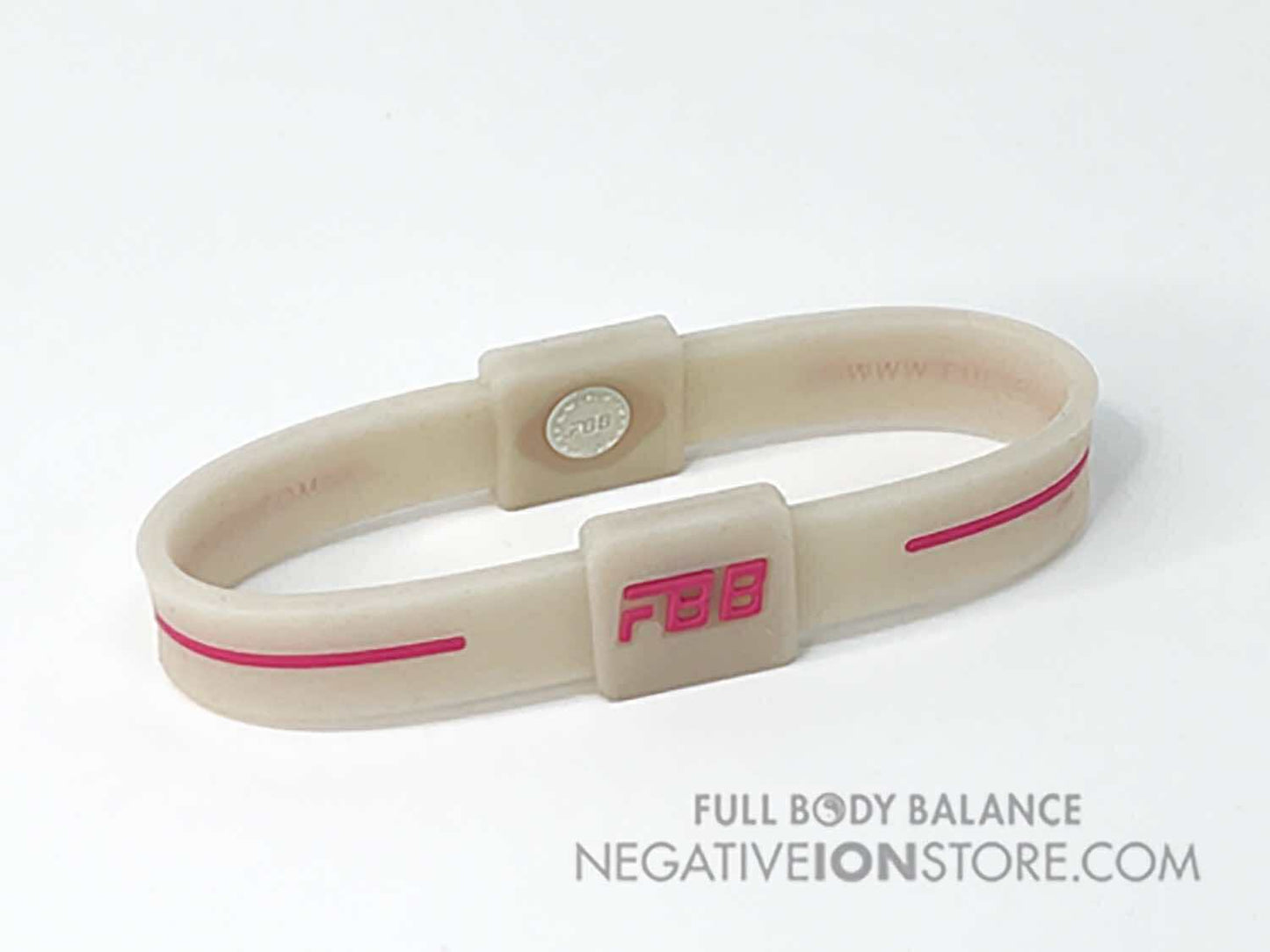 FBB Negative Ion Grounding Earthing Band Clear and Pink Large