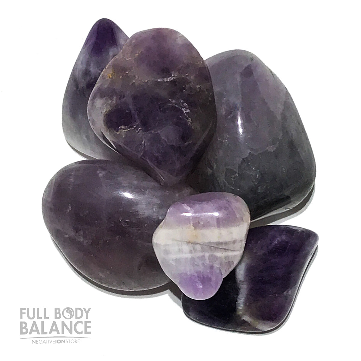 Chevron Amethyst Tumbled