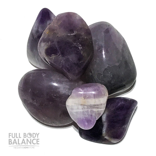 Chevron Amethyst Tumbled