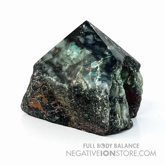 Emerald Polished Point with Raw Base Natural Emerald Crystal Specimen Unique Stone Display Piece