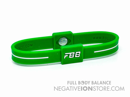 FBB Negative Ion Grouding Earthing Band Green and White Extra Large