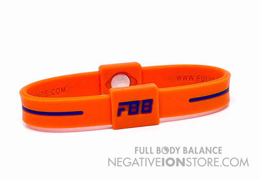 FBB Negative Ion Grouding Earthing Band Orange and Blue Extra Large