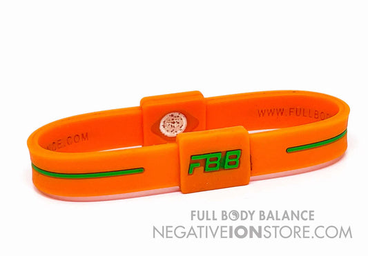 FBB Negative Ion Grouding Earthing Band Orange and Green Extra Large