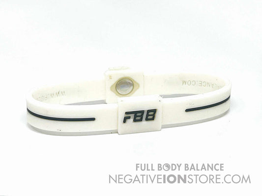 FBB Negative Ion Grouding Earthing Band White and Black Extra Large