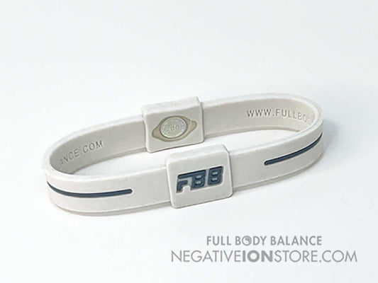 FBB Negative Ion Grouding Earthing Band White and Gray Extra Large