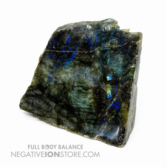 Grade A Labradorite One Sided Freeform Polished Crystal 4 inch by 2 inch by 3.5 inch