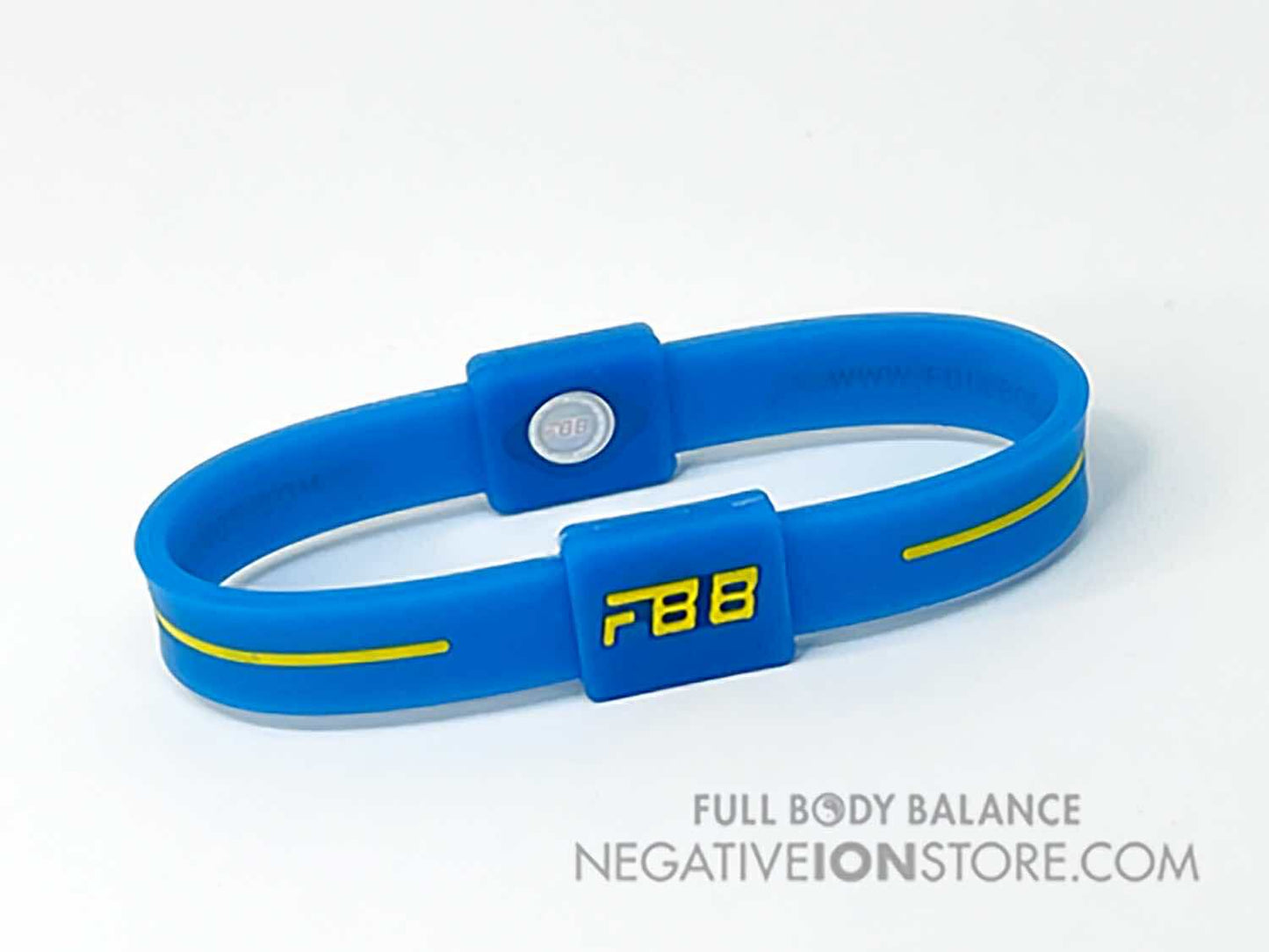 FBB Negative Ion Grounding Earthing Band Light Blue and Yellow Large