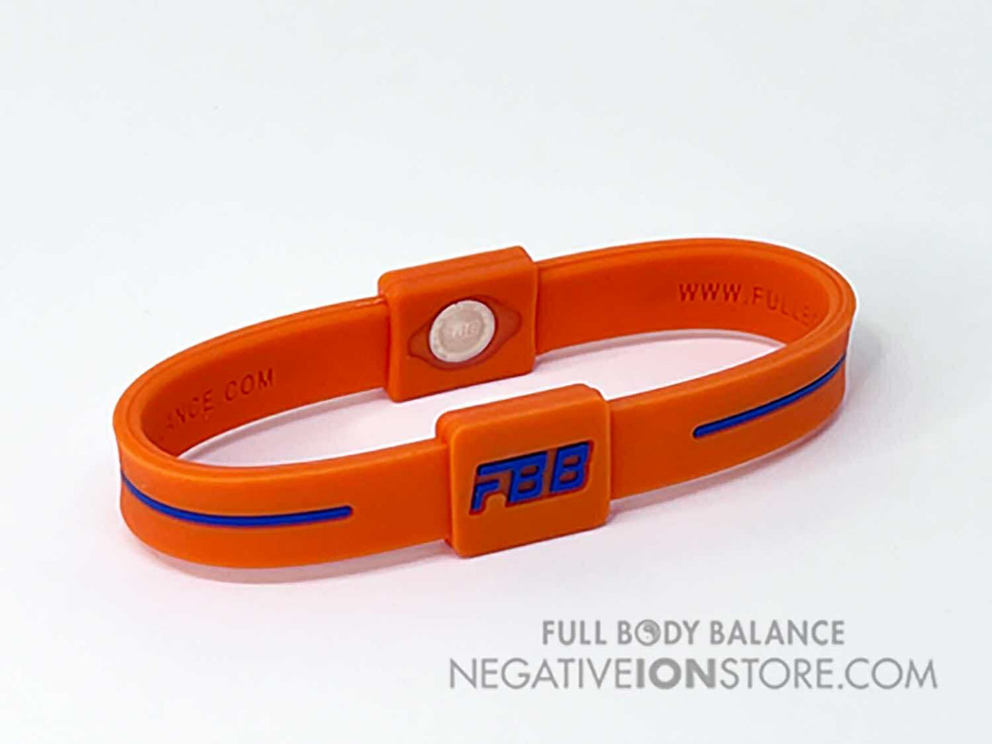 FBB Negative Ion Grounding Earthing Band Orange and Blue Large