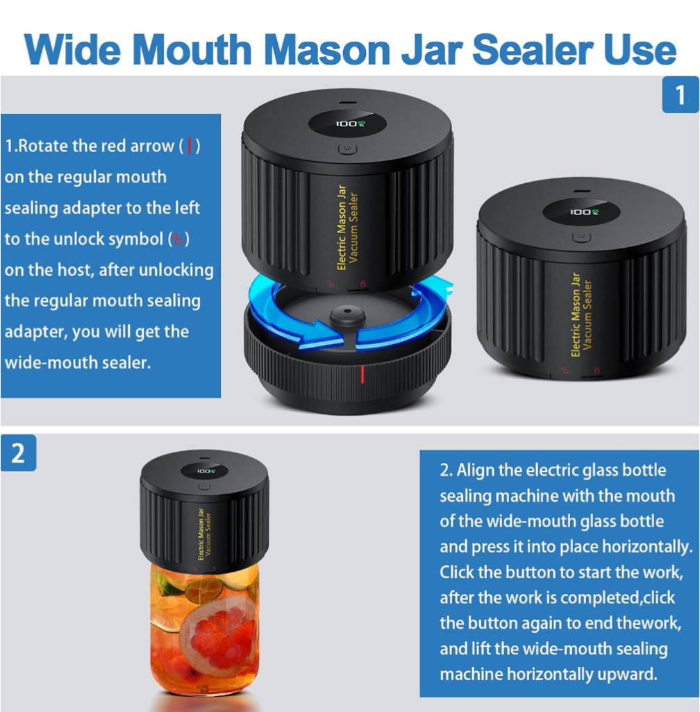 Mason Jar Vacuum Sealer